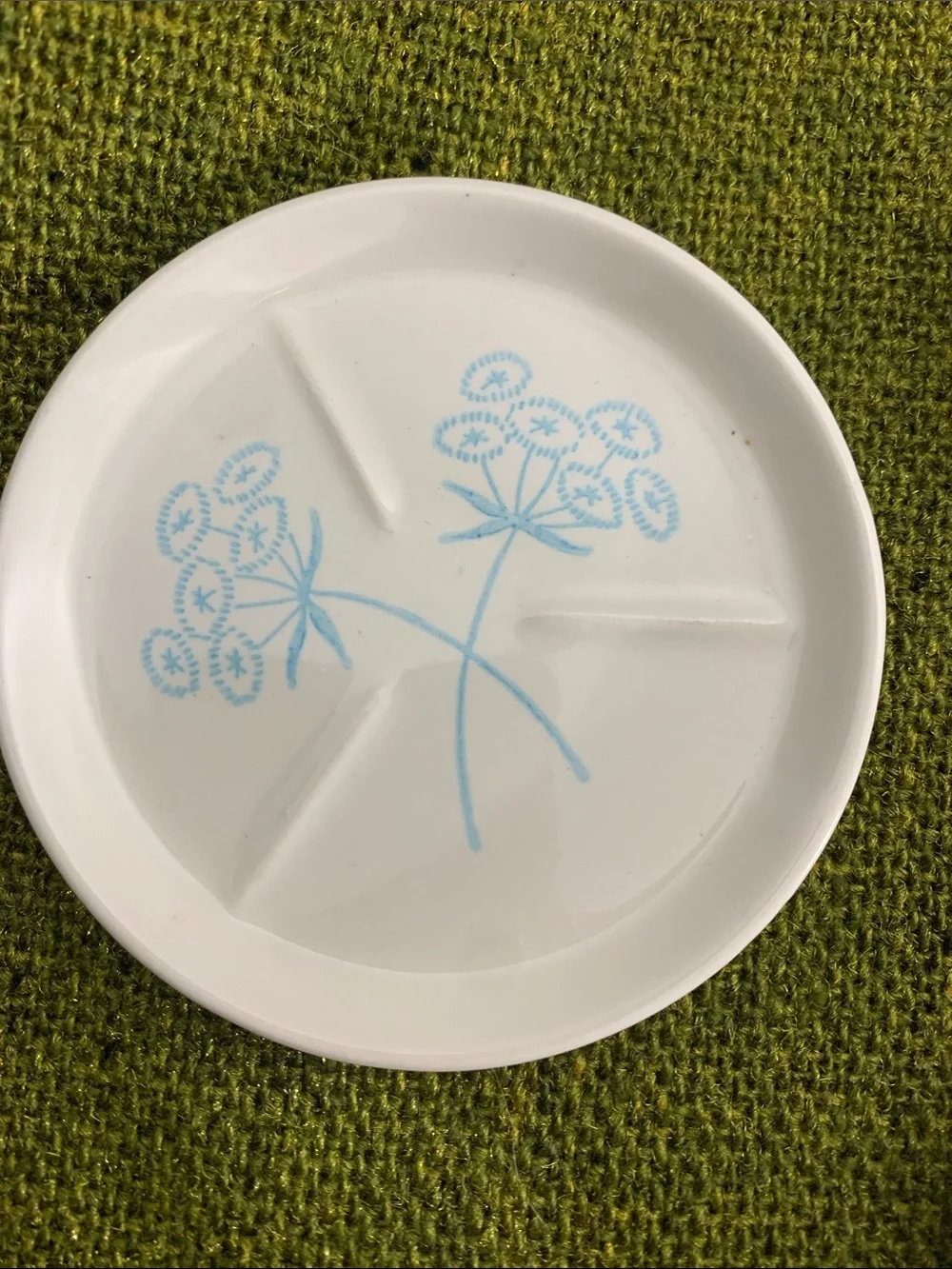 Salt or Spice Dips S/6 Light Blue Floral Accents